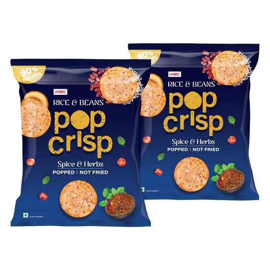 Unibic Pop Crisp Rice And Beans Popped Chips - Grab2buy