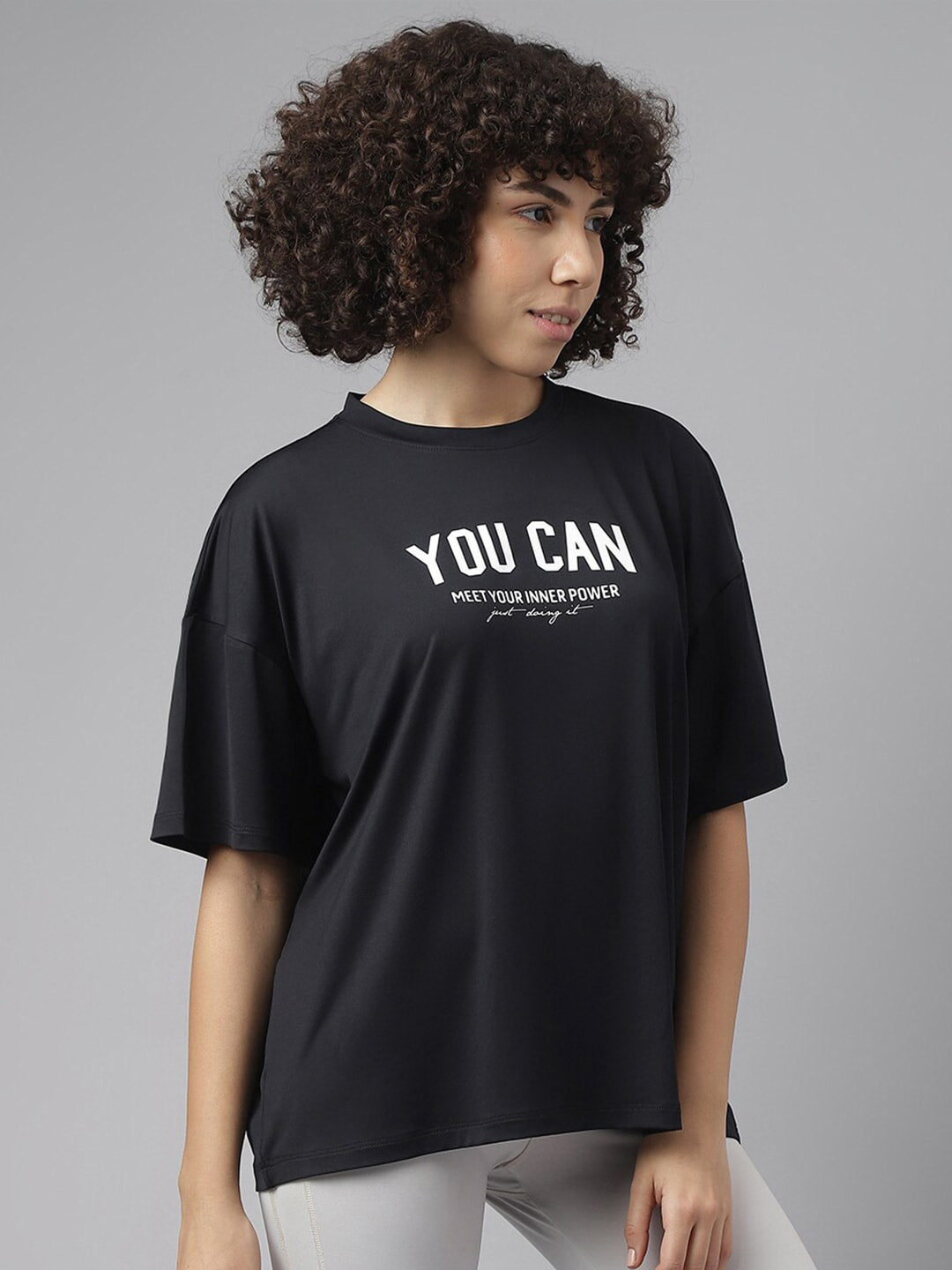 MKH Typography Printed Dri-FIT Sports T-shirt 