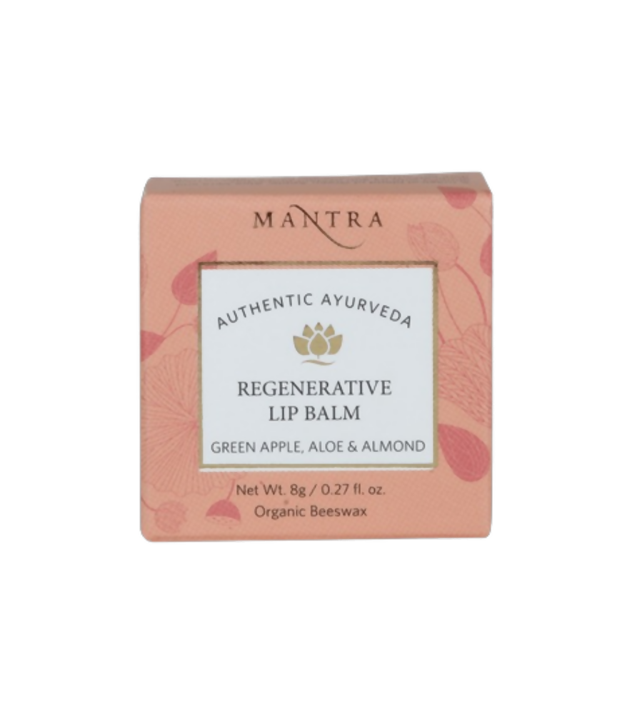 Mantra Herbal Regenerative Lip Balm Green Apple, Aloe & Almond - Grab2buy
