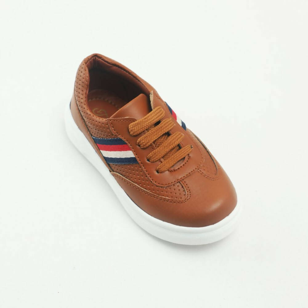 Tiny Bugs Boys Lace Up Casual Sheos - Tan  Grab2Buy Tiny Bugs Grab2Buy
