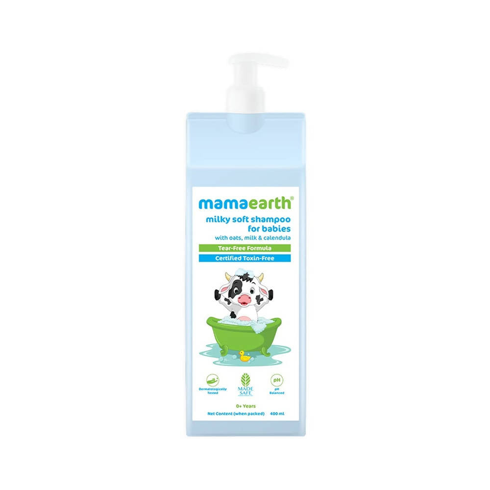 Mamaearth Milky Soft Baby Shampoo For Gently Cleanses Hair & Balances Scalp pH - Limited Time Offer 