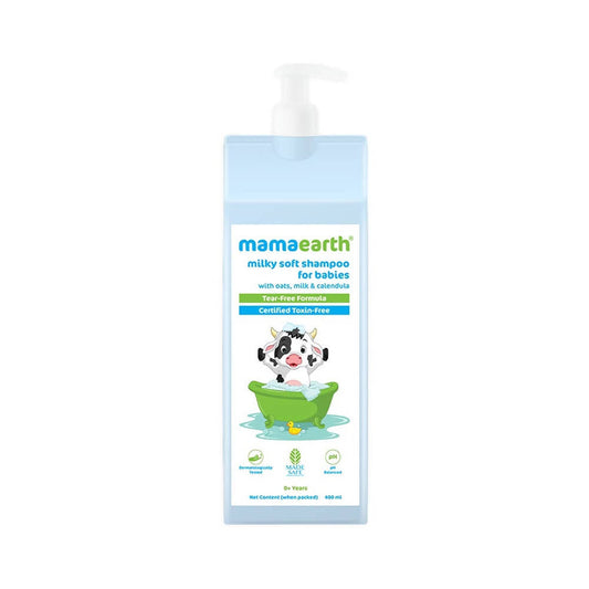 Mamaearth Milky Soft Baby Shampoo For Gently Cleanses Hair & Balances Scalp pH - Limited Time Offer 