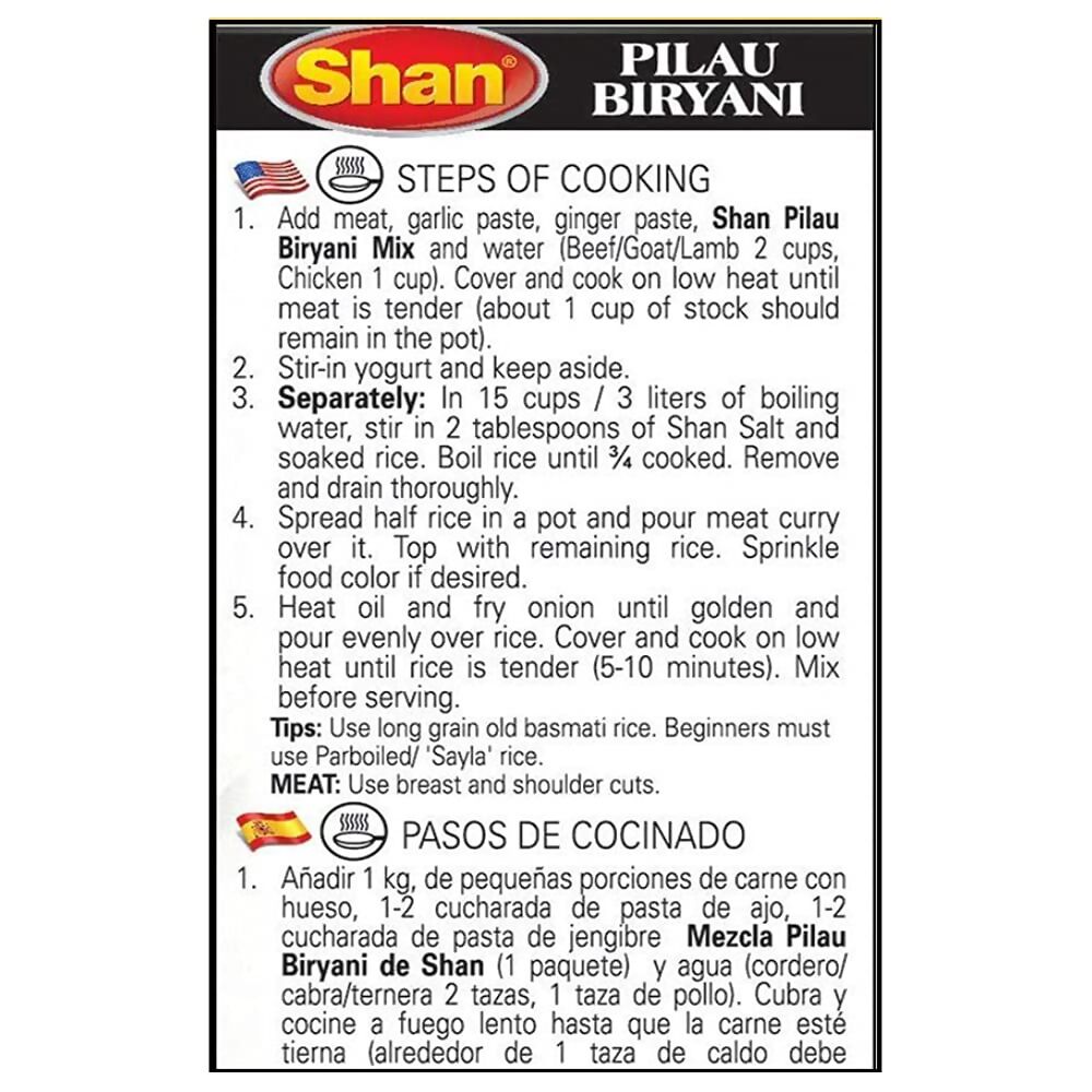 Shan Pilau Biryani Masala - Grab2buy