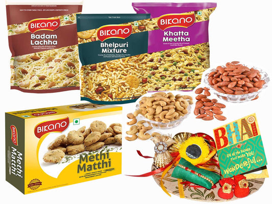 Bikano Favourites and Dryfruits Rakhi Gifts - Grab2buy