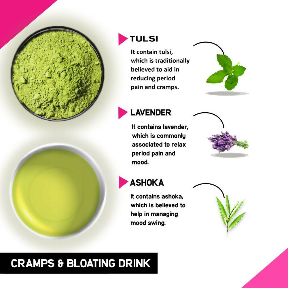 Just Vedic Cramps & Bloating Drink Mix - Grab2buy