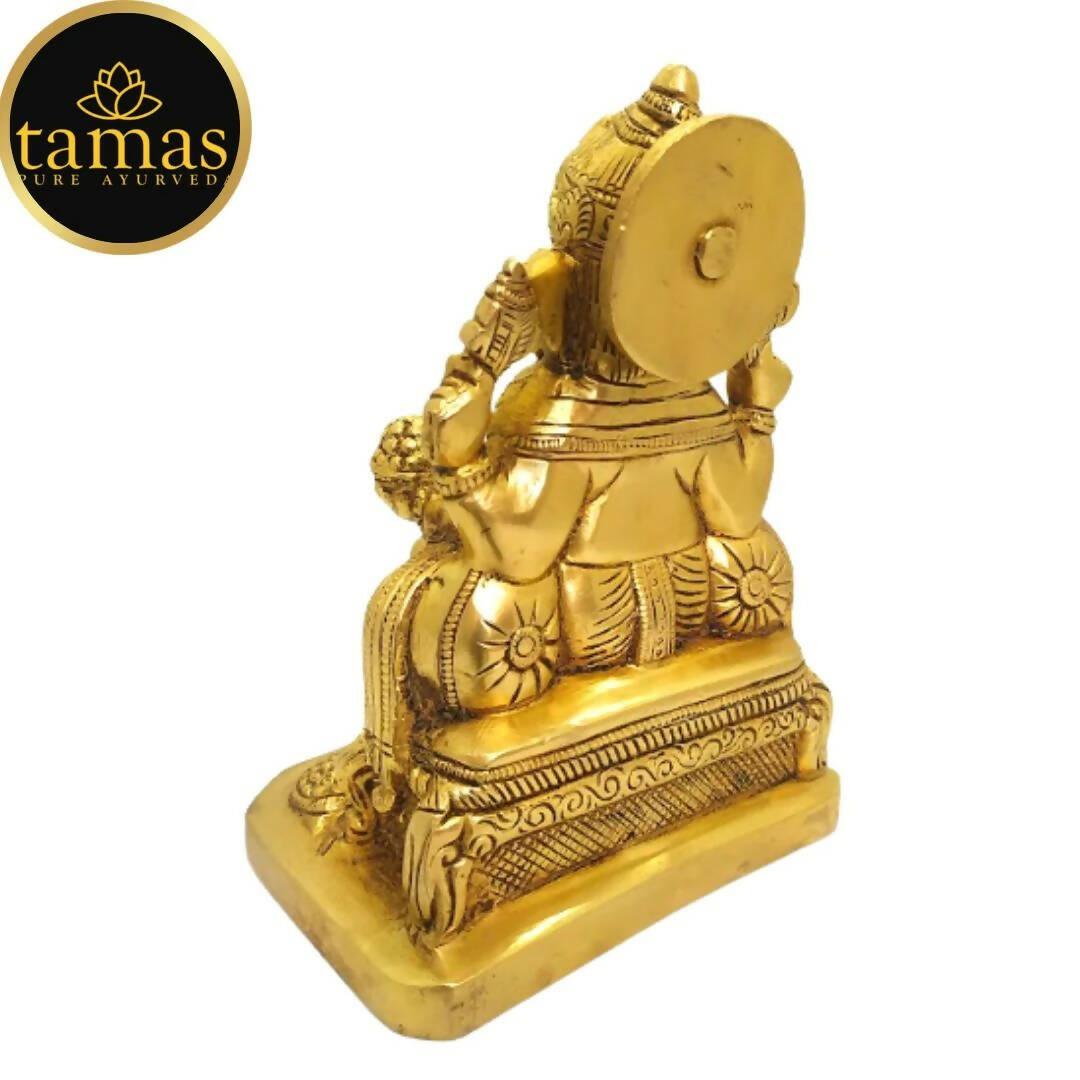 Tamas Brass Lord Ganesh Lakshmi Statue (Golden) - Grab2buy