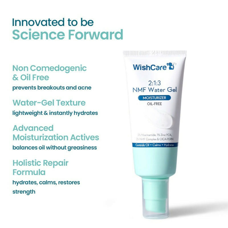 Wishcare 2:1:3 NMF Water Gel Moisturizer for Oily & Sensitive Skin, Oil-Free  Grab2Buy Wishcare Grab2Buy