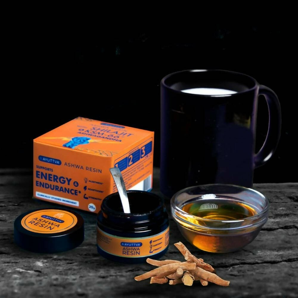 Ayuttva Ashwa Resin With Sj & KSM-66 Ashwagandha 