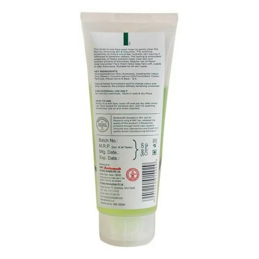 Baidyanath Jhansi Aloe, Neem & Cucumber Face Wash - Grab2buy