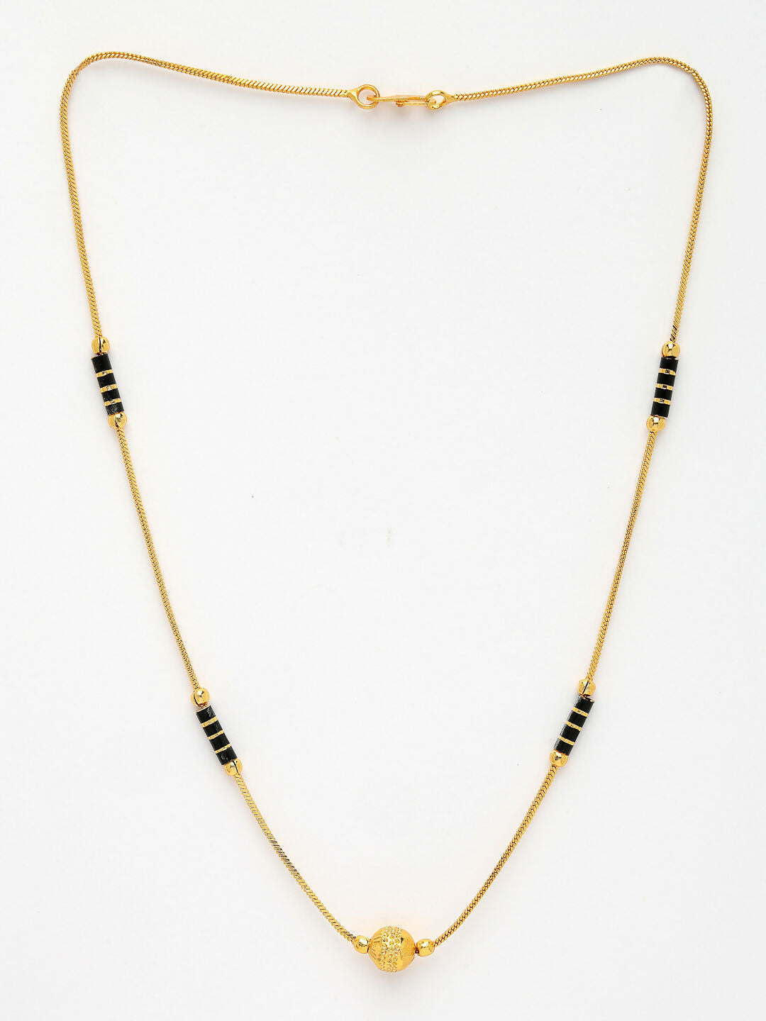 NVR Women's Gold-Polished Mangalsutra 