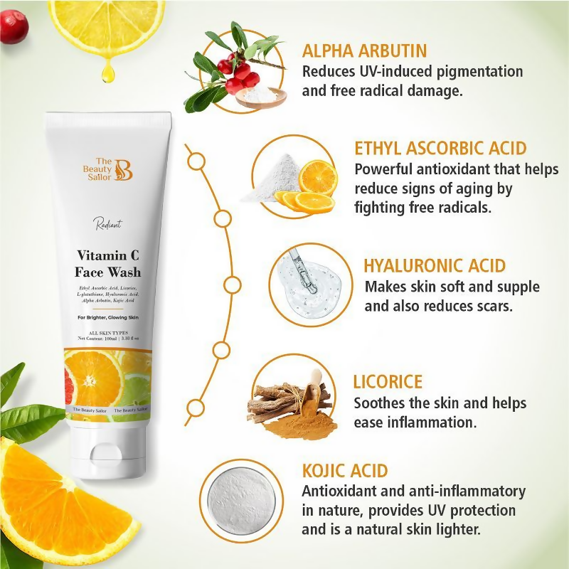 The Beauty Sailor Radiant Vitamin C Face Wash  Grab2Buy The Beauty Sailor Grab2Buy