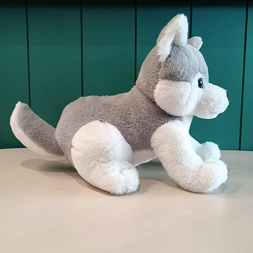 Webby Plush Husky Dog Stuffed Animal Puppy Soft Toy-Grey  Grab2Buy Webby Grab2Buy