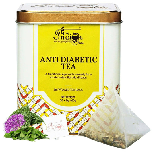 The Indian Chai - Anti Diabetic Tea 30 Pyramid Tea Bags 