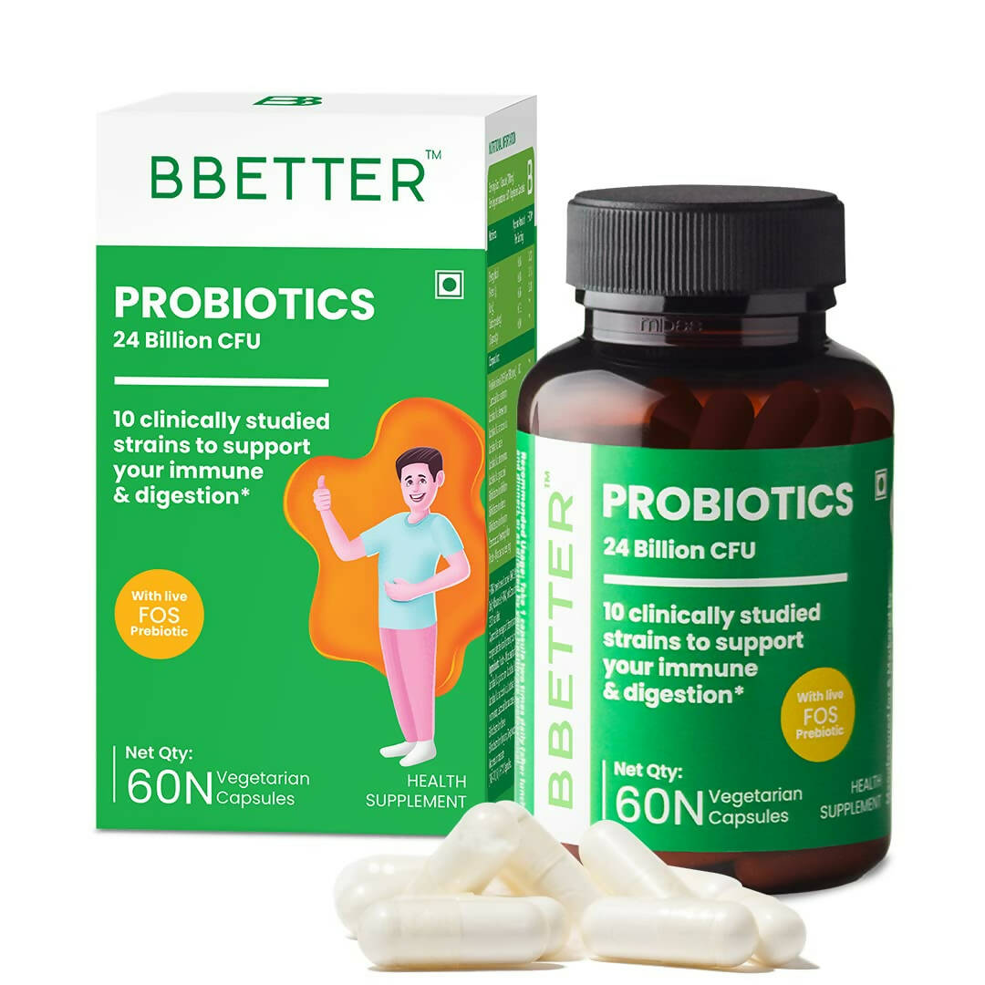 BBETTER Probiotics 24 Billion CFU Capsules - Grab2buy
