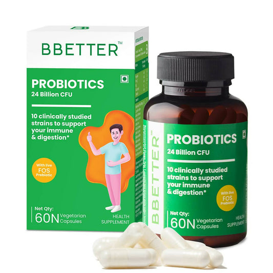 BBETTER Probiotics 24 Billion CFU Capsules - Grab2buy