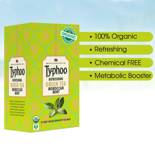 Typhoo Refreshing Moroccan Mint Green Tea Bags - Grab2buy