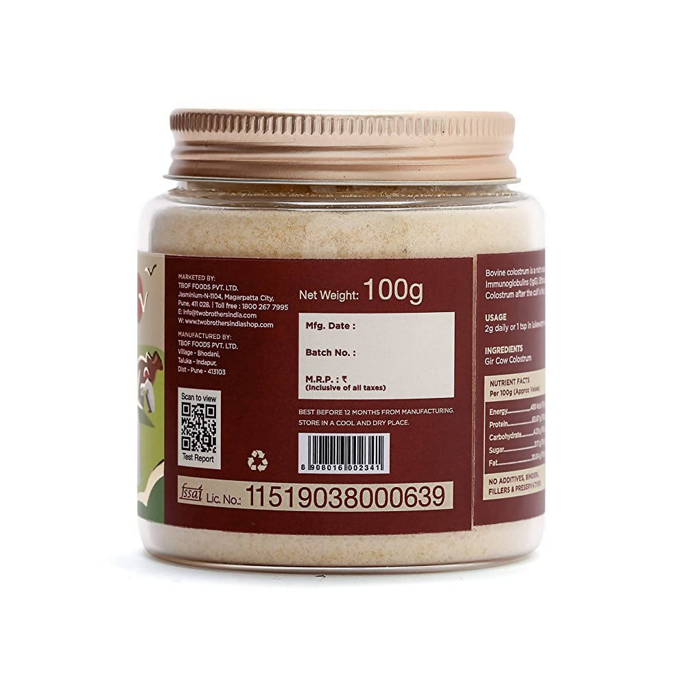 Two Brothers Organic Farms A2 Gir Cow Colostrum Powder  Grab2Buy Two Brothers Organic Farms Grab2Buy