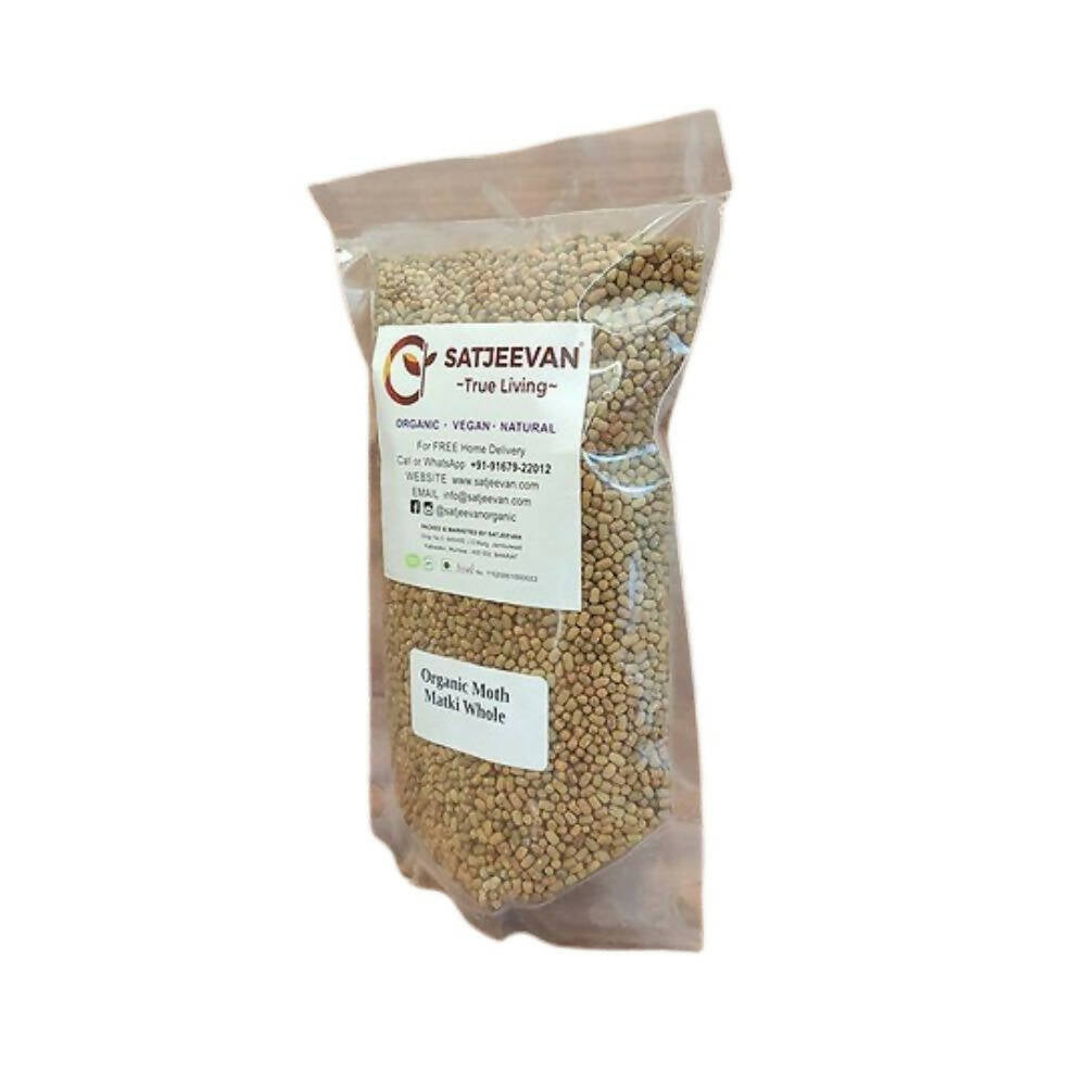 Satjeevan Organic Moth Matki Whole - Grab2buy