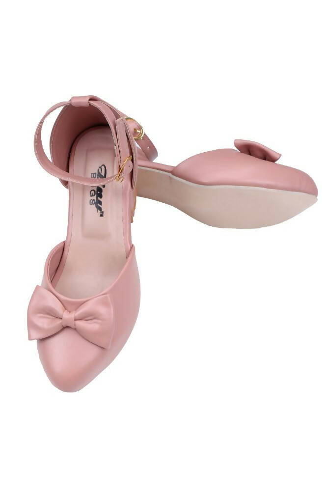 Tiny Bugs Girls Bow Embellished Ballerinas - Peach  Grab2Buy Tiny Bugs Grab2Buy