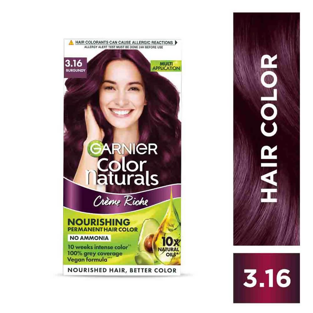 Garnier Color Naturals Creme Riche Hair Color - Shade 3.16 Burgundy 