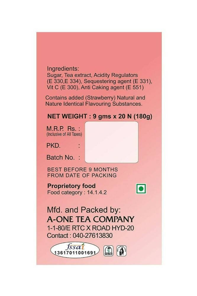 A-One Ice Tea Strawberry Flavour Instant - Grab2buy
