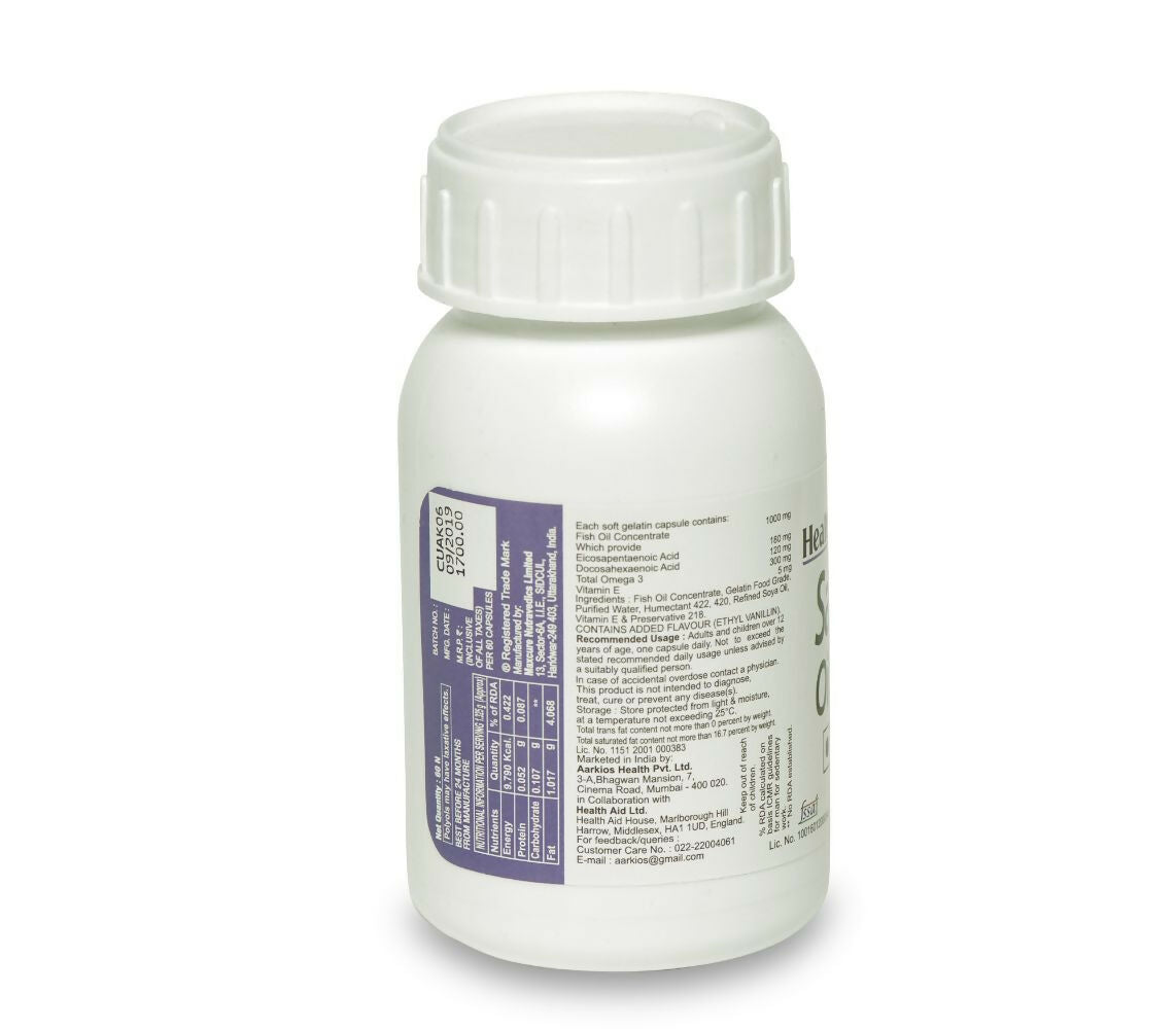 HealthAid Salmon Oil 1000 mg Capsules - Grab2buy