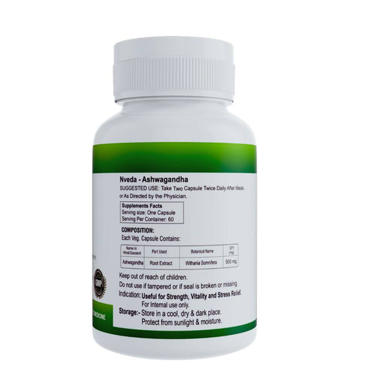 Nveda Ashwagandha Capsules - Grab2buy