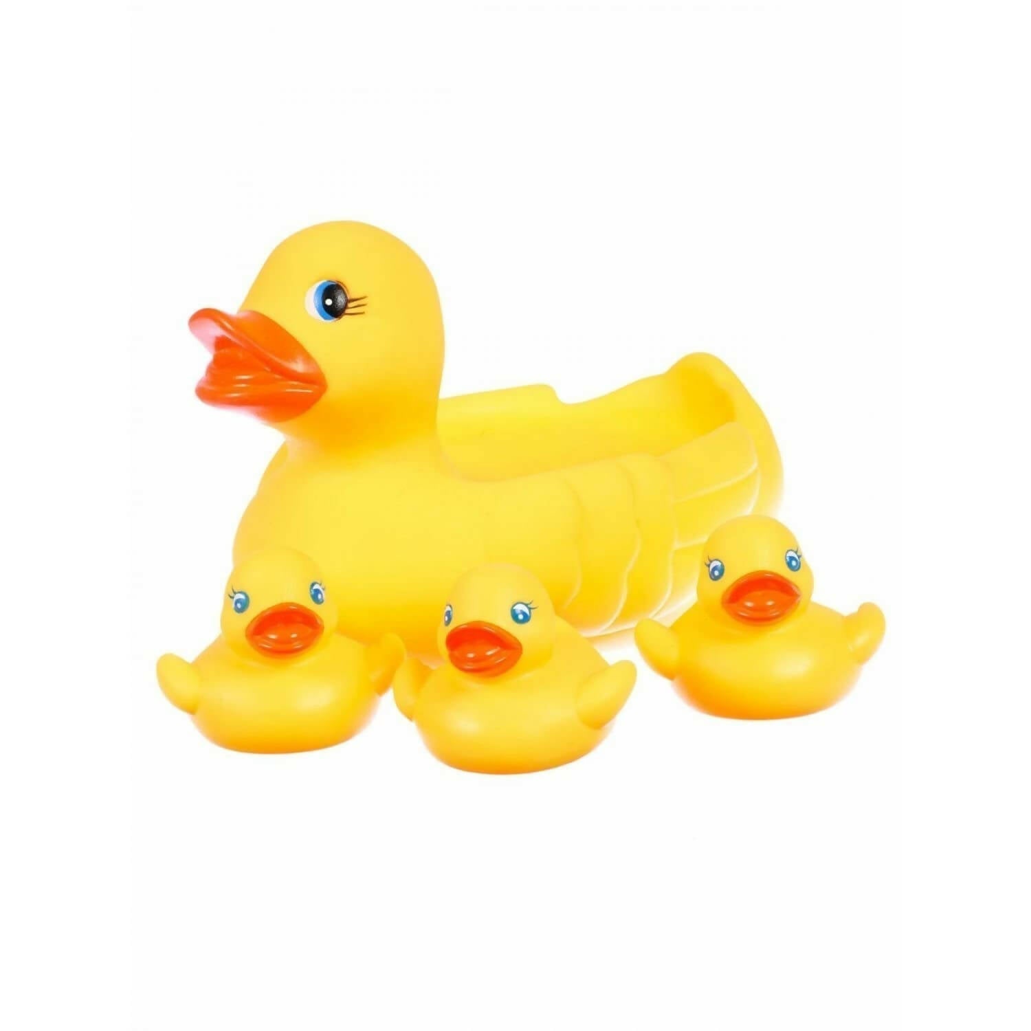 ToysBuddy Baby Bathing Rubber Squeaky Ducks Floating Play Water Pool Tub Toys (Yellow) - Grab2buy