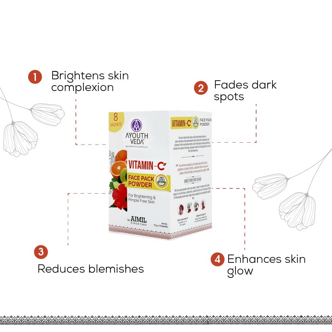Ayouthveda Vitamin C Face Pack Powder - Grab2buy