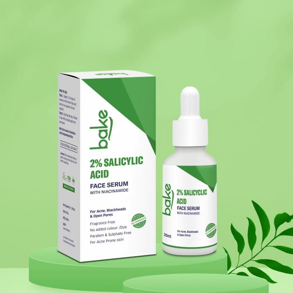 Bake 2% Salicylic Acid Face Serum With Niacinamide | Swadesiicart