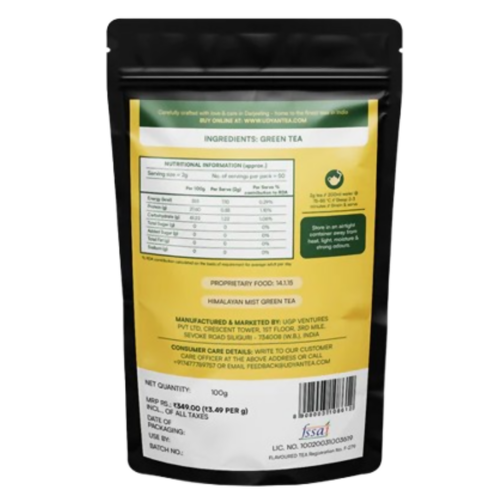 Udyan Tea Himalayan Mist Green Tea  Grab2Buy Udyan Tea Grab2Buy