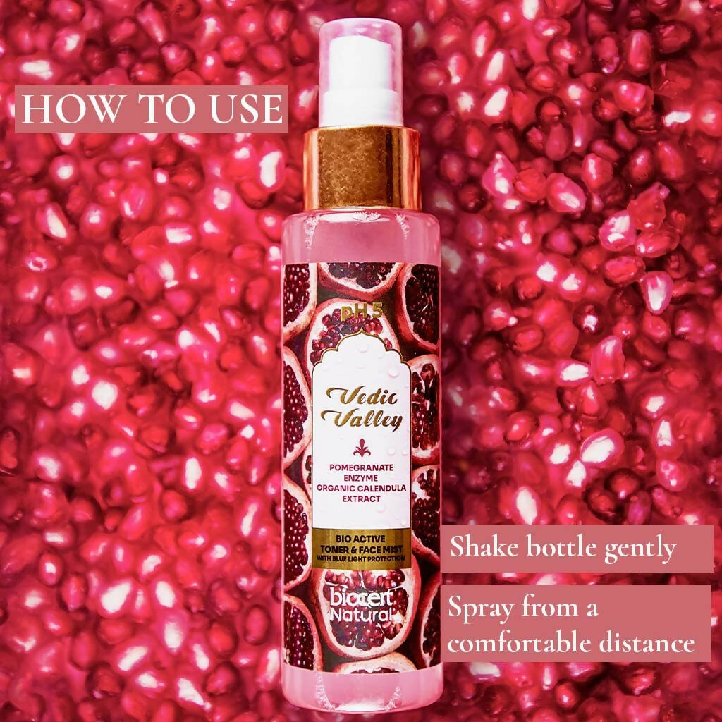 Vedic Valley Face Mist & Toner With Blue Light Filters Pomegranate  Grab2Buy Vedic Valley Grab2Buy