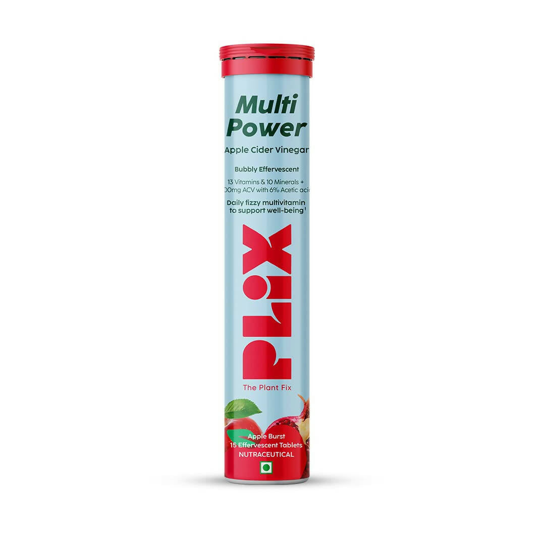 PLIX The Plant Fix Multi Power + Apple Cider Vinegar Bubbly Effervescent Tablets - Apple Burst 