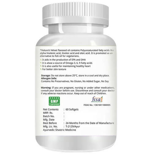 Nature's Velvet Flaxseed Oil Capsules - Grab2buy