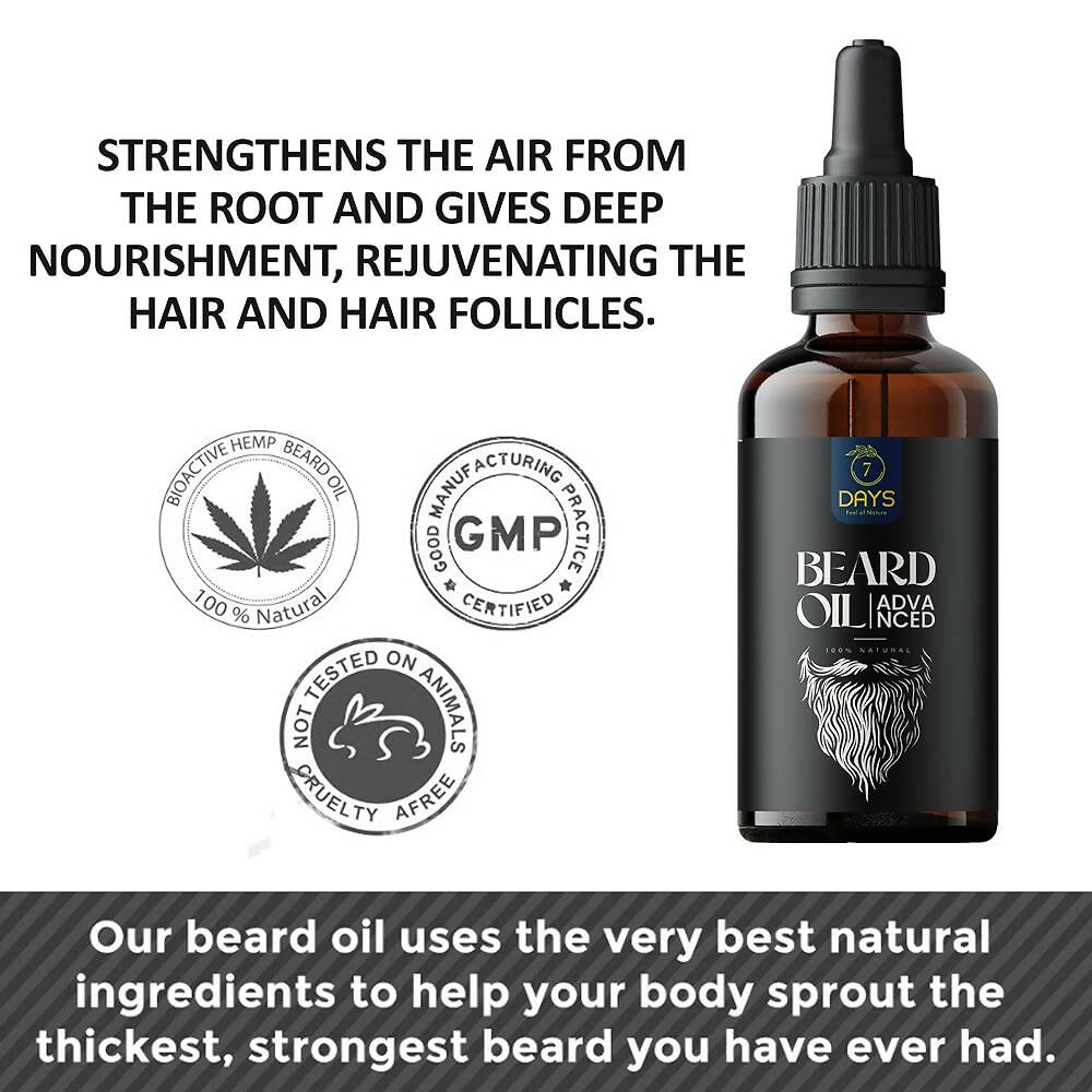 7 Days Advanced Beard & Hair Growth Oil 