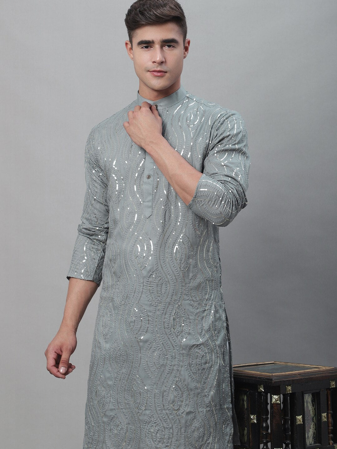 Sojanya Regular Pure Cotton Kurta With Churidar 