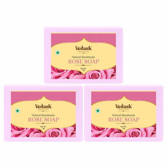 Vedask Organic Handmade Rose Bath Soap  Grab2Buy Vedask Grab2Buy