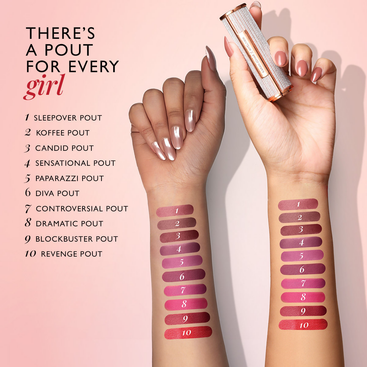 MyGlamm Pout By Karan Johar Intense Matte Plumping Lipstick - Controversial Pout