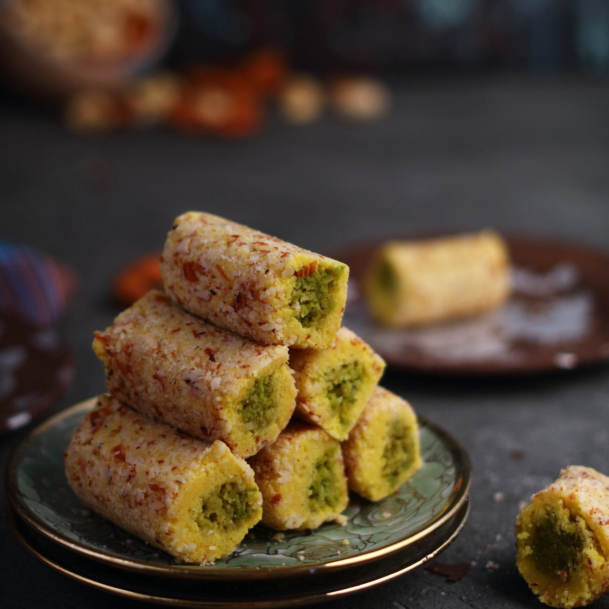 Almond House Badam Kesar Roll 