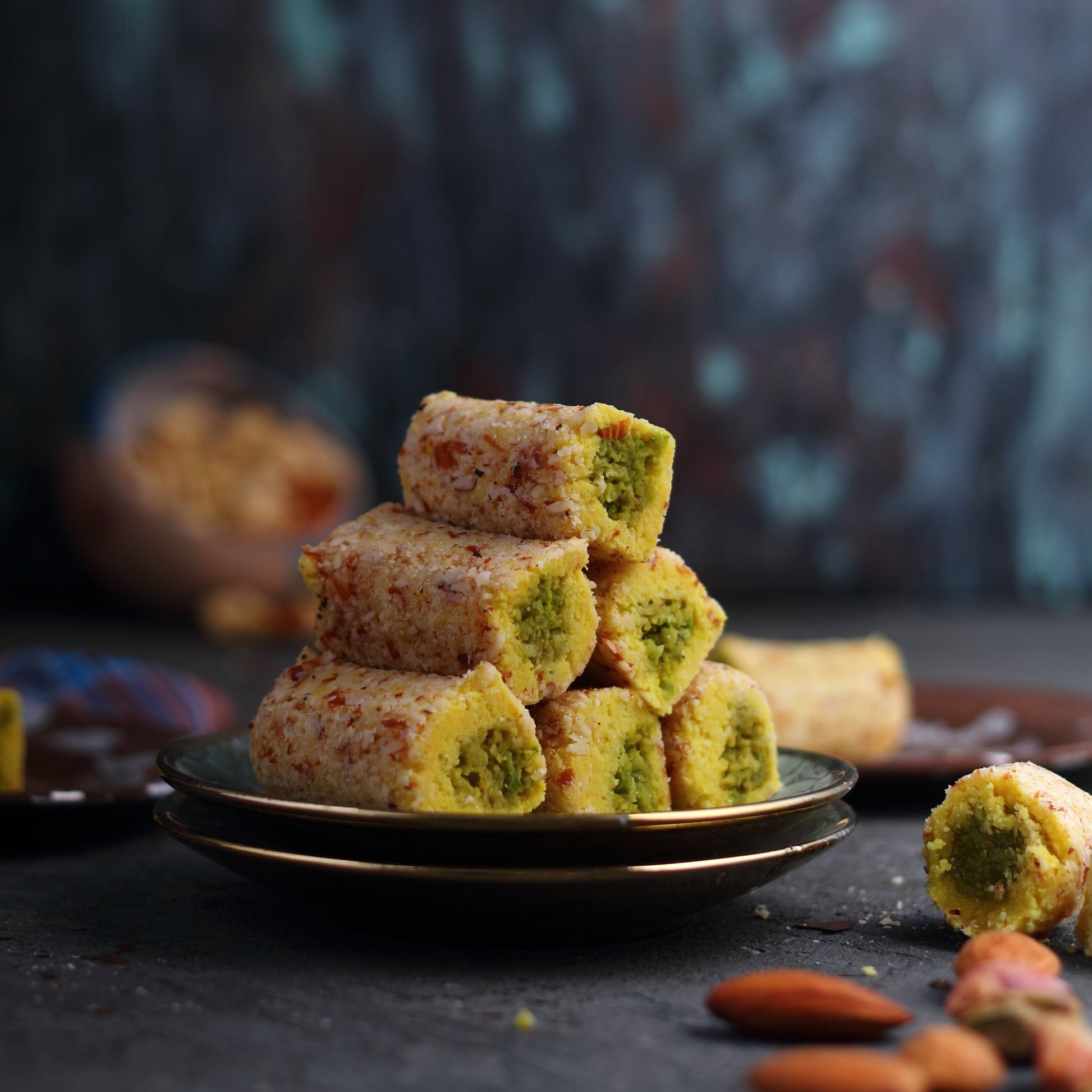 Almond House Badam Kesar Roll 