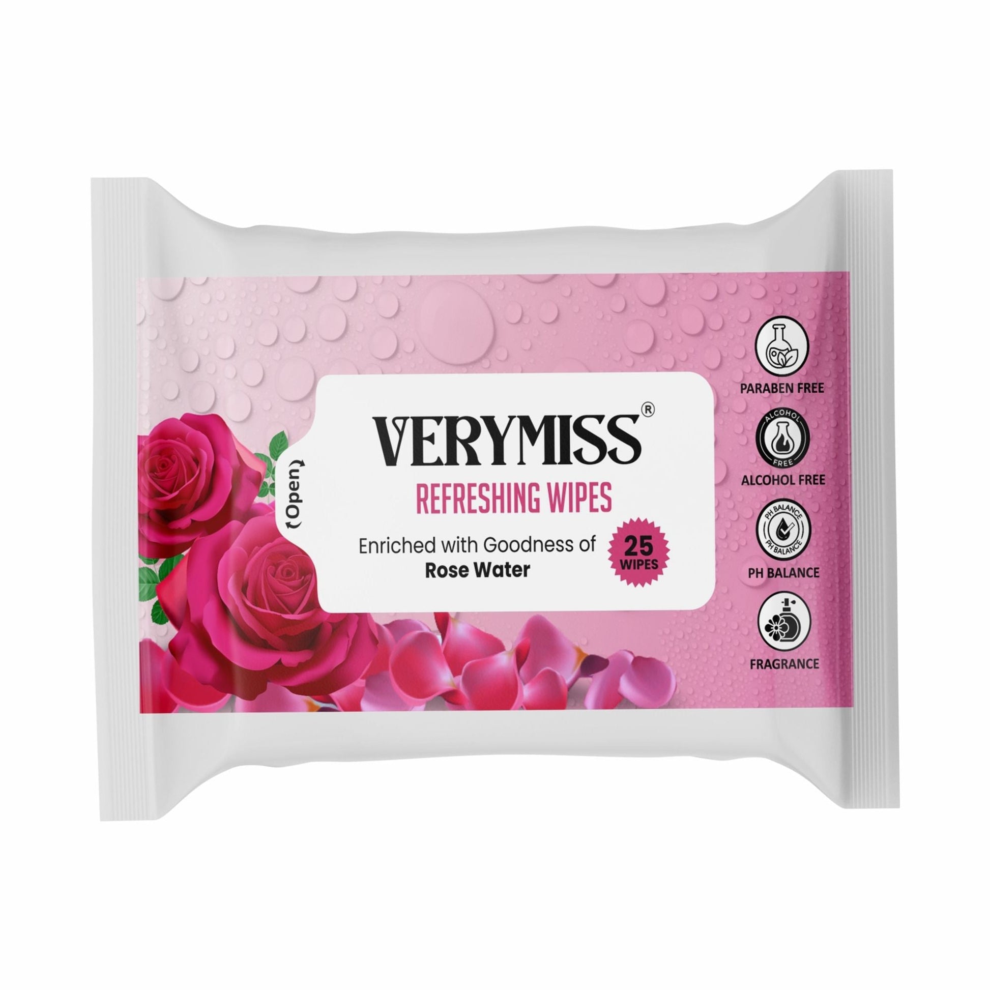 VERYMISS Rose Refreshing Face Wipes  Grab2Buy VERYMISS Grab2Buy