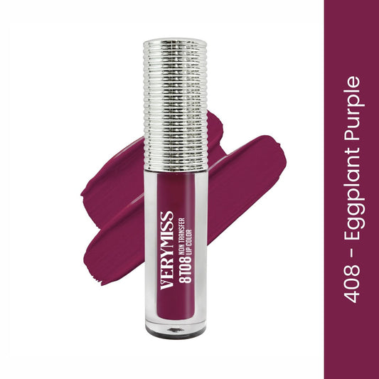 VERYMISS 8 To 8 Non Transfer Lip Color - 408 Eggplant Purple  Grab2Buy VERYMISS Grab2Buy