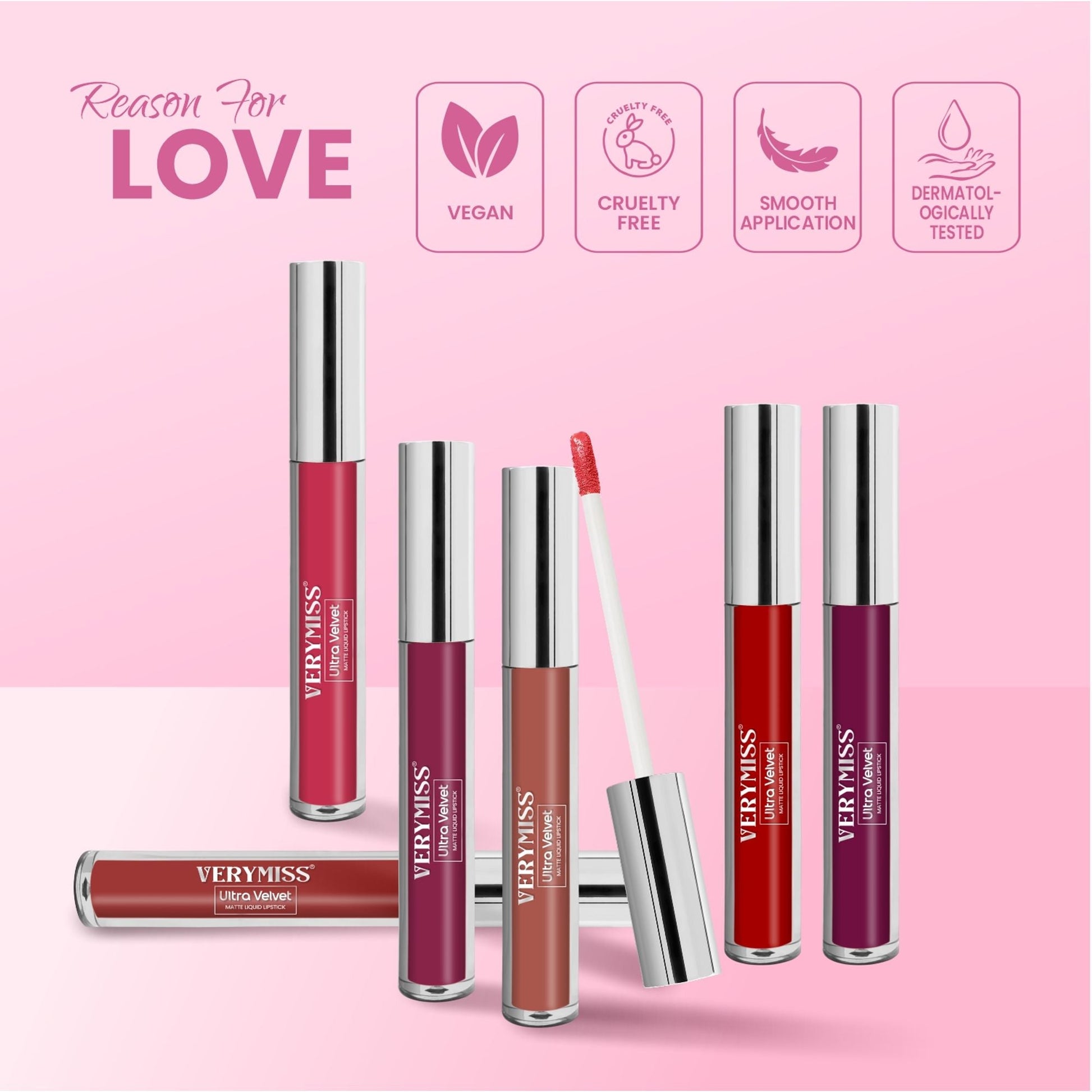 VERYMISS Ultra Velvet Matte Liquid Lipstick - 205 Carmine  Grab2Buy VERYMISS Grab2Buy
