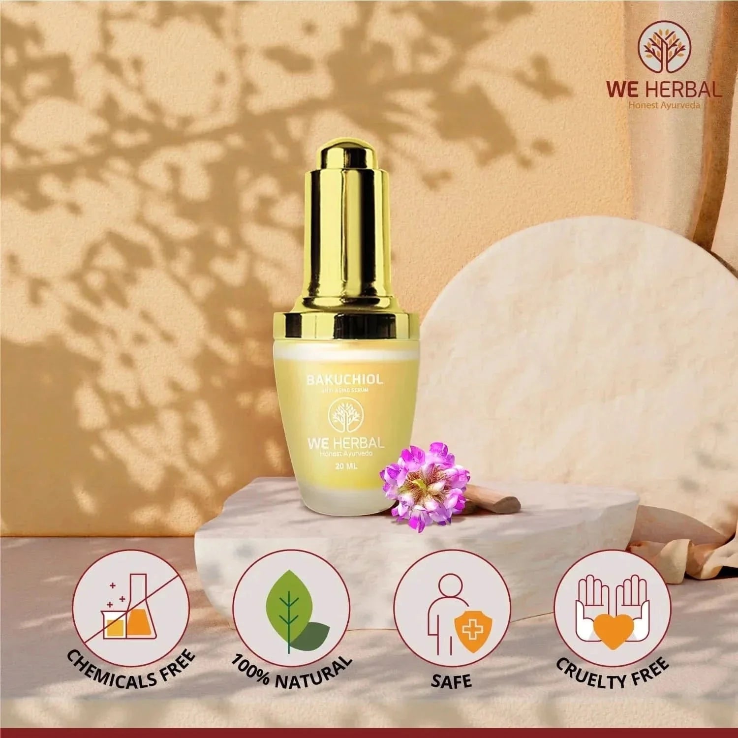 We Herbal Bakuchiol Serum: Gentle, Ayurvedic Anti-Aging Potion  Grab2Buy We Herbal Grab2Buy