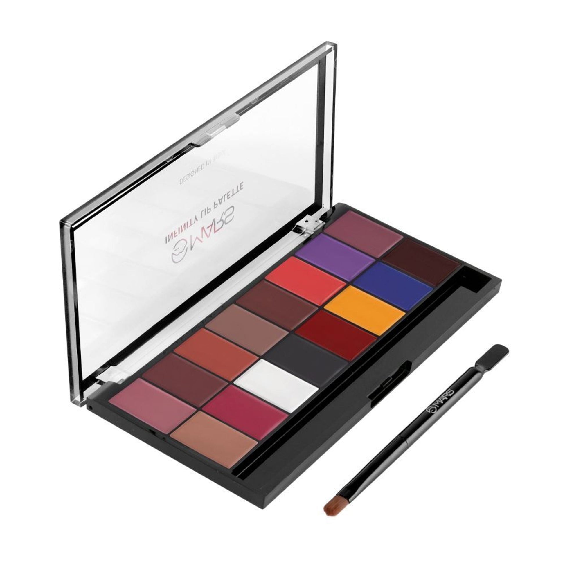 MARS Cosmetics Infinity Lip Palette with Spatula cum Applicator - 01 Multicolor 