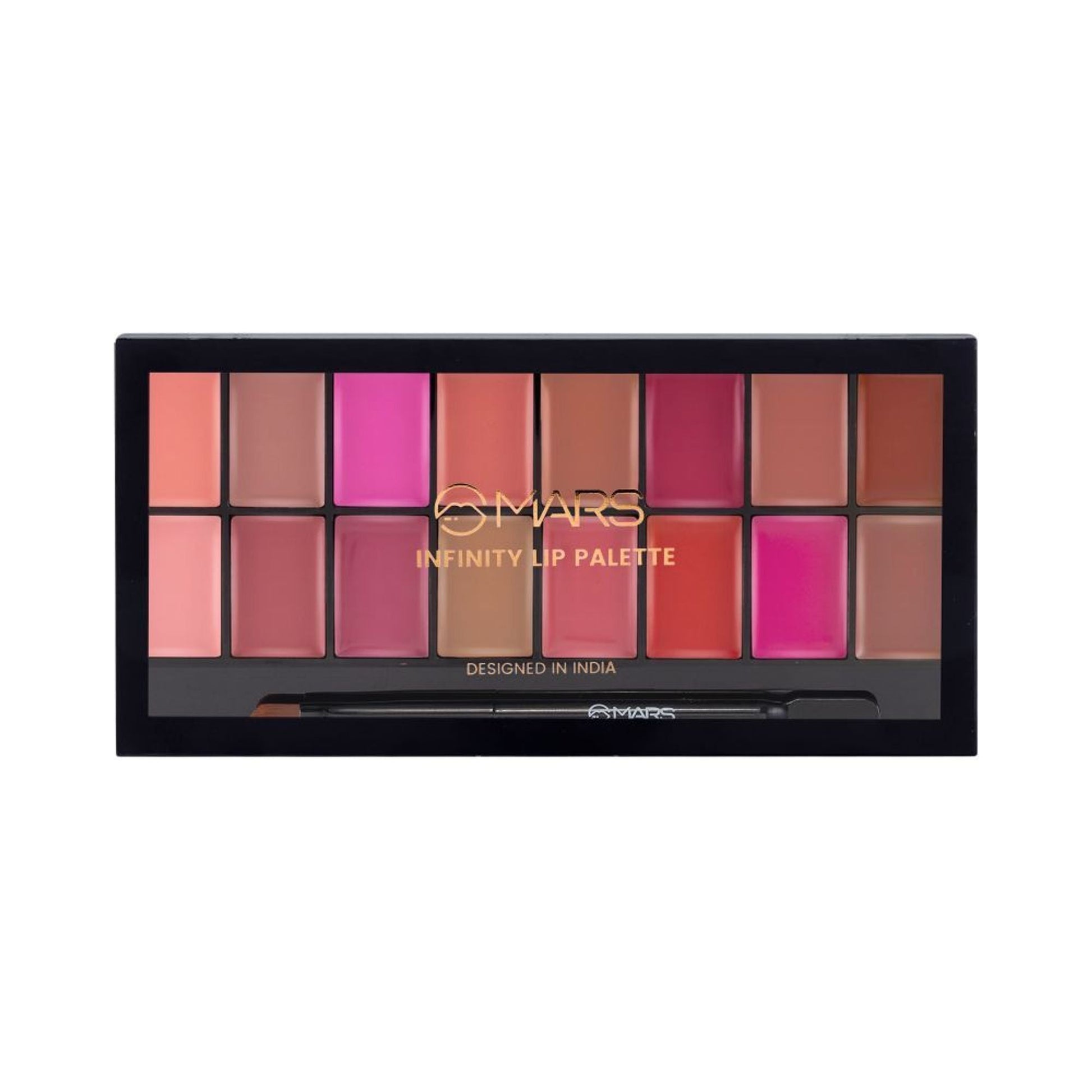 MARS Cosmetics Infinity Lip Palette with Spatula cum Applicator - 03 Multicolor 