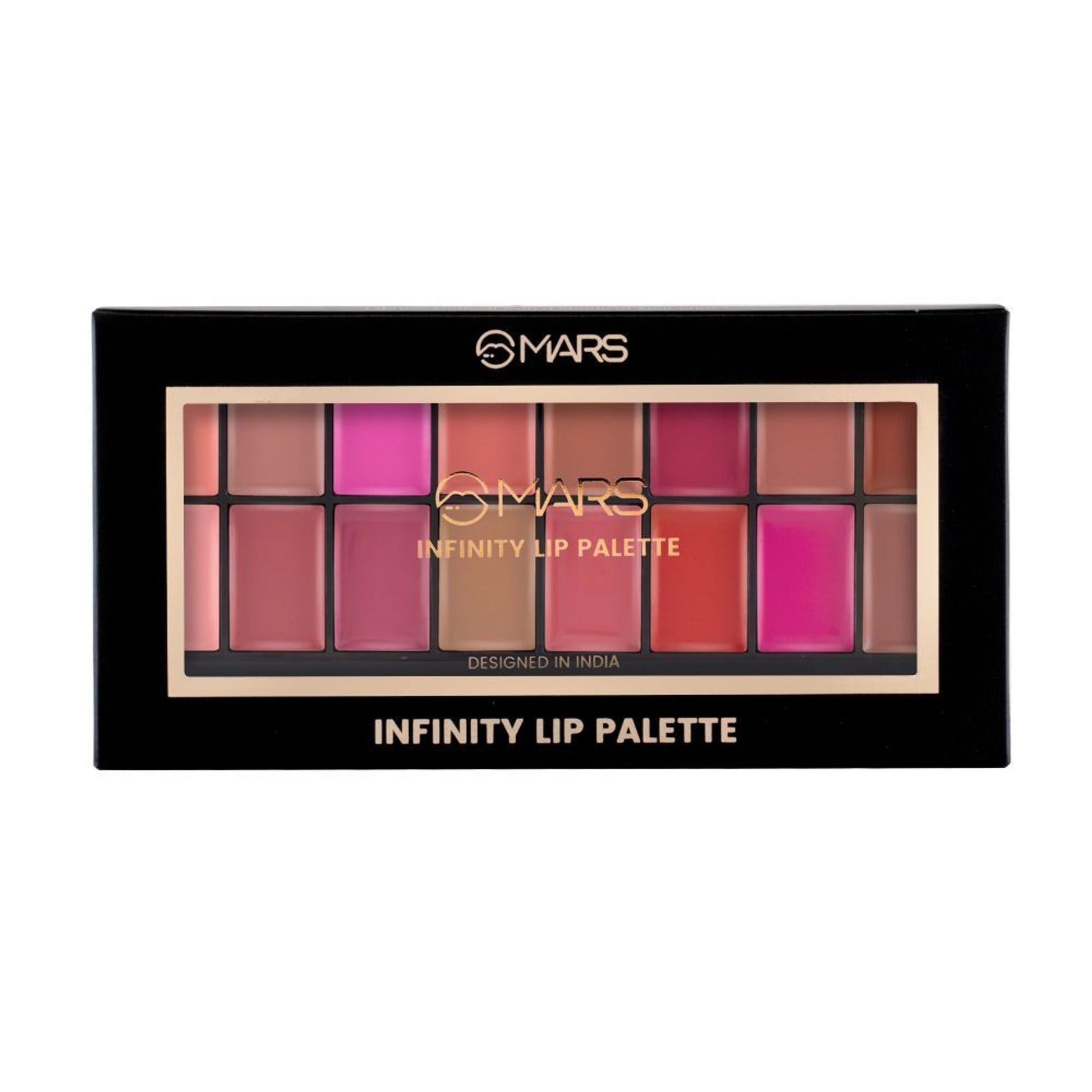 MARS Cosmetics Infinity Lip Palette with Spatula cum Applicator - 03 Multicolor 