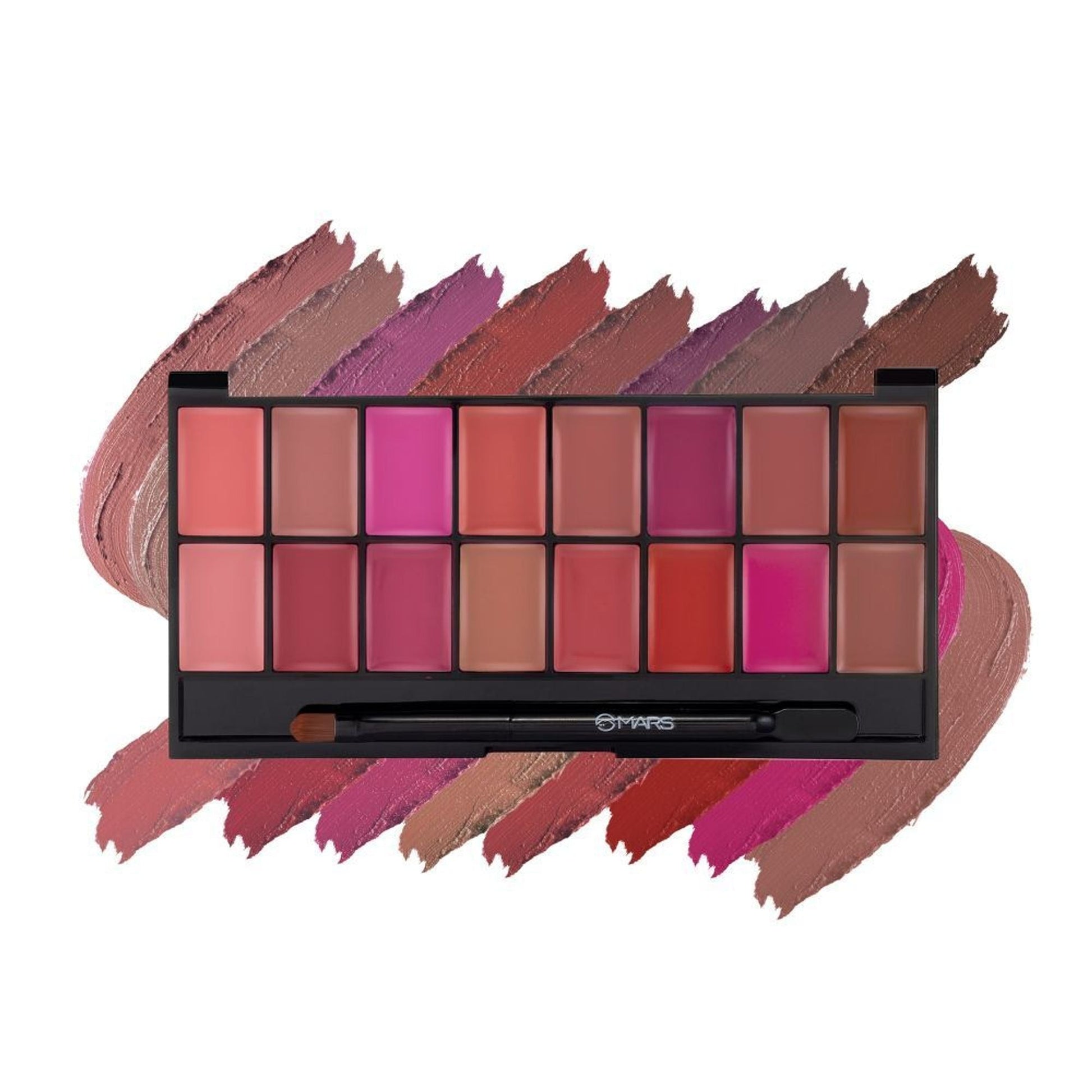 MARS Cosmetics Infinity Lip Palette with Spatula cum Applicator - 03 Multicolor 