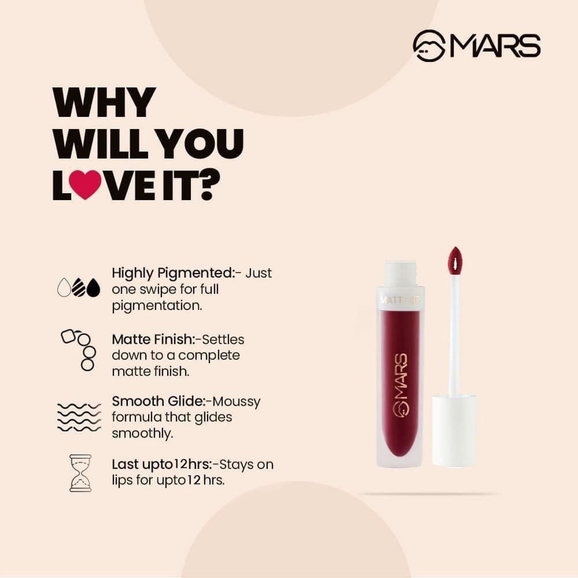 MARS Cosmetics Liquid Lip Color - Blow A Kiss 