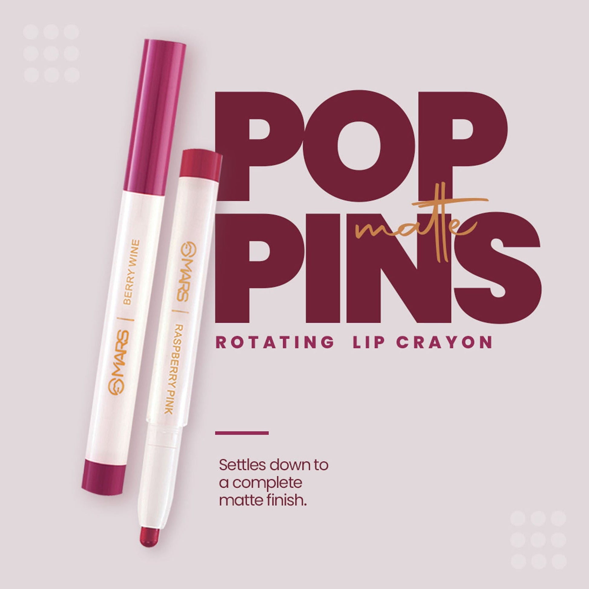 MARS Cosmetics Retractable Poppins Lipstick - Red Velvet - 20 